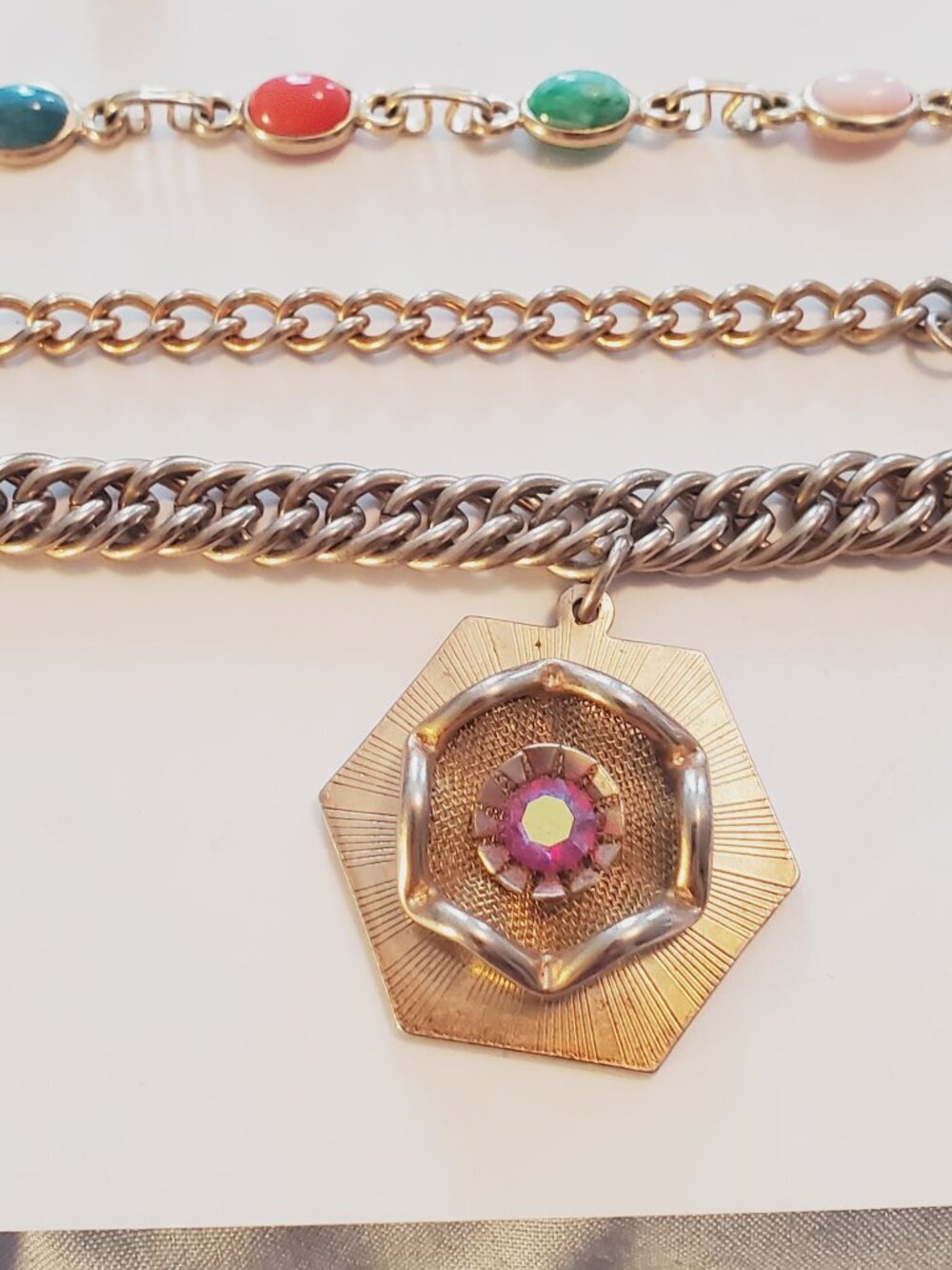 7 Bracelets, items # A-2559-2565., wt. 105 grams. - Picture 2 of 16